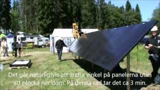 Ground mounting system for solar panels Markmonteringssystem för solpaneler [upl. by Fredrick]