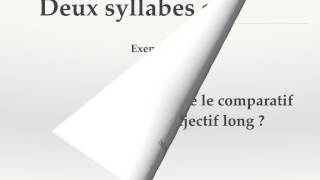 Comparatif de supériorité des adjectifs longs en anglais [upl. by Ahsieket]