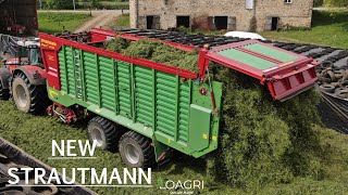 🤠🍀DOUBLE AUTOCHARGEUSE STRAUTMANN à lENSILAGE 2022  💪 [upl. by Cliffes]