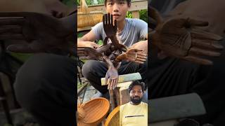 Amazing work  🫶🌸 shorts woodworking bamboo amazingfacts craft woodcarving shortsvideo funny [upl. by Atiragram309]