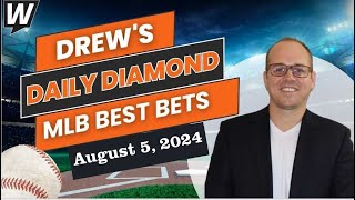 MLB Picks Today Drew’s Daily Diamond  MLB Predictions and Baseball Odds for Monday August 5 [upl. by Fritts]