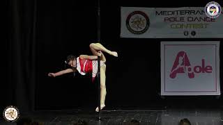 3°classifica mpdc 2024 pole dance junior novizi u10 Federica Sorce [upl. by Wanonah]