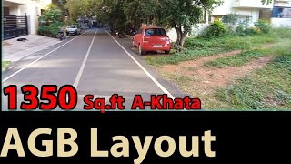 AGB Layout 1350sqft Plot sale near Saptagiri Medical college Off Hessargatta Main Road [upl. by Nolyarb678]