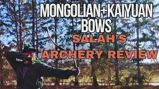 Early Mongolian and Kaiyuan Horse Bows from Salahs Archery Review and Thoughts [upl. by Niassuh]