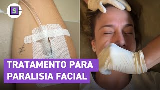 Fernanda Gentil mostra tratamento para paralisia facial [upl. by Alema829]