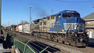 Railfanning Elkhart IN 102424 Ft NS 4001 Grand Elk Elkhart And Western High And Wide Move [upl. by Debarath]