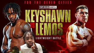 KEYSHAWN DAVIS KOs OVERWEIGHT LEMOS FIGHT COMMENTARY [upl. by Neuberger657]