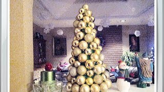 How to Make Christmas Ornament Tree for Under 10 [upl. by Helfant]