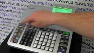 How to set up receipt printing on the Casio SES400  SES800 Cash Registers [upl. by Othella]