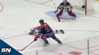 Connor McDavid Displays Unreal Solo Effort For His Second Goal Of Period [upl. by Noram]