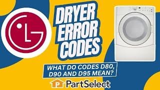 What Do LG Dryer Codes D80 D90 and D95 Mean [upl. by Yrrak545]