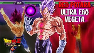 RED POTARA Ultra Ego Vegeta RIPS Health Bars In Dragon Ball Z Budokai Tenkaichi 4 [upl. by Barncard]