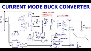 LTspice Current Mode Buck Converter [upl. by Pelpel448]