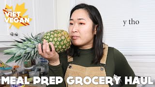 Grocery Haul for Vegan Meal Prep [upl. by Eetsim]