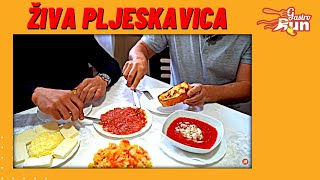 Živa pljeskavica od sirovog junećeg mesa  Kafana kod Bore Sedlari Valjevo  Gastromaratonac [upl. by Eelesor]