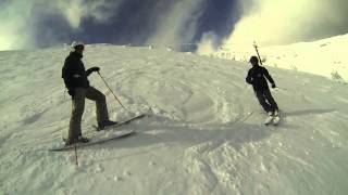 Skiing The Cliff at Big White British Columbia [upl. by Cirdor980]