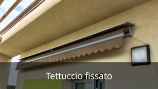 Installazione tenda da sole a bracci su parete con cappotto Sp14cm [upl. by Ahsinra474]