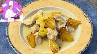 Recette facile de poulet à lananas et lait de coco [upl. by Ewell]