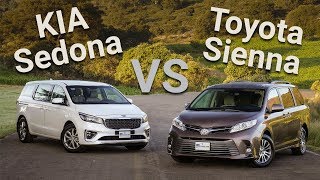 Kia Sedona VS Toyota Sienna  Frente a frente  Autocosmos [upl. by Yennaiv]