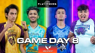 Playground 3 Game Day 8  Valorant  CarryMinati Elvish Yadav Techno Gamerz Mortal [upl. by Airliah148]