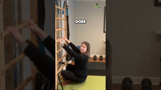 The easiest way to help stop the progression of scoliosis The seated hang exercise [upl. by Kaylyn299]