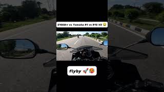 S1000rr vs Yamaha R1 vs R15 V2 😂 viral viralvideo shortvideos r1m [upl. by Soisatsana941]