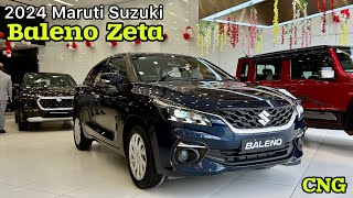 Maruti Baleno Zeta CNG 2024 Sahi Mauka Hai lelo ❤️ Gaurav Car Tech [upl. by Douty]