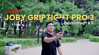 JOBY GripTight Pro 3 GorillaPod For Smartphones Mics and Lights videography gorillapod [upl. by Perlis983]