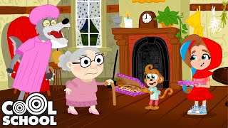 Little Red Riding Hood  PIZZA DELIVERY 🍕 Cool School Cartoons for Kids [upl. by Domela792]