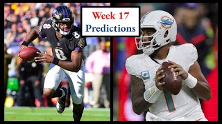 Week 17 NFL Predictions 2023 [upl. by Arrio]