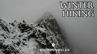 Hiking The Highest Mountain In Wales  Snowdon Yr Wyddfa In Dangerous Weather [upl. by Tumer]