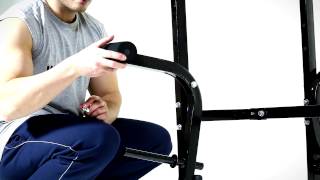 Montage  Klarfit Hantelbank mit Ablage Armcurlern und Beincurler [upl. by Ojok]