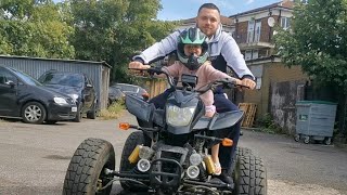 250cc Road Legal Quad Bike Idle Adjustment amp First Ride bashan [upl. by Hortensia]