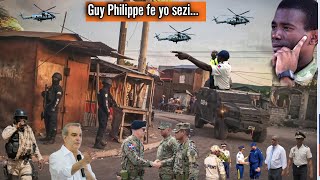 Anba kod lapolis resi pranlWoy gadon kou di Guy Philippe bay towo yo PM Garry ak konsey la sezi [upl. by Eilojne]