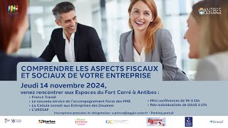 Pourquoi venir rencontrer le Service dAccompagnement Fiscal des PME le jeudi 14 novembre à Antibes [upl. by Robinet26]