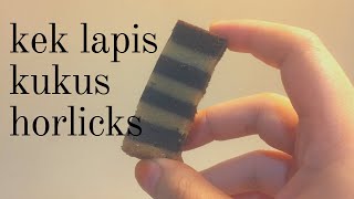 Cara Membuat Kek Lapis Sarawak l Kek Lapis Horlicks I Kek Lapis Horlicks [upl. by Prochoras397]