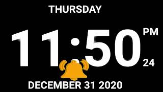 Happy New Year 2021  Live Clock  Count Down For New Year 2021 [upl. by Lamahj632]