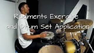 RICKSON RUIZ  Drum Rudiments exercise and application [upl. by Ettevy]