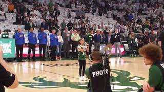 Liamani National Anthem Bucks vs Raptors 2019 Game 1 [upl. by Laidlaw]