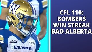 CFL 110 Blue Bombers eight game win streak Alberta shut out of playoffs [upl. by Chesna]