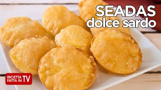 SEADAS DOLCE SARDO di Benedetta Rossi  Ricetta TV Fatto in Casa per Voi [upl. by Anaillil]