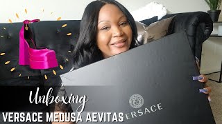 Luxury Unboxing  Versace Medusa Aevitas Platform Shoe Review  Tryon [upl. by Bound]