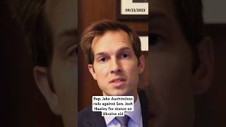 Rep Jake Auchincloss rails against Sen Josh Hawley on Ukraine aid dispute [upl. by Whiffen618]