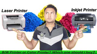 Inkjet vs Laser Printer  Color vs Black amp White Printer  Printer buying guide Which one to buy [upl. by Nabila]