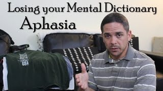 Losing your Mental Dictionary Aphasia [upl. by Marigold]