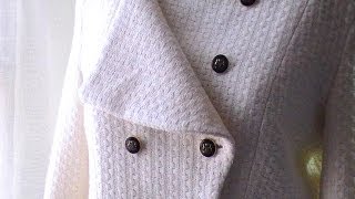 Tutoriel en video  Veste croisée avec doublure partie 15 [upl. by Acirred]