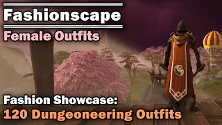 Fashionscape Showcase 120 Dungeoneering Cape Outfits  Runescape Female Outfits [upl. by Acinnad]