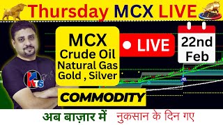 22nd Feb MCX Market Analysis  Live Intraday trading  mcx mcxgold mcxmarketwatch [upl. by Lledor]