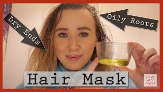 Fix Oily Roots and Dry Ends Using A DIY Hair Mask [upl. by Sordnaxela267]