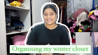 Organising my Winter Closet  Closet Cleanout  My Favourite Outfits [upl. by Iives]